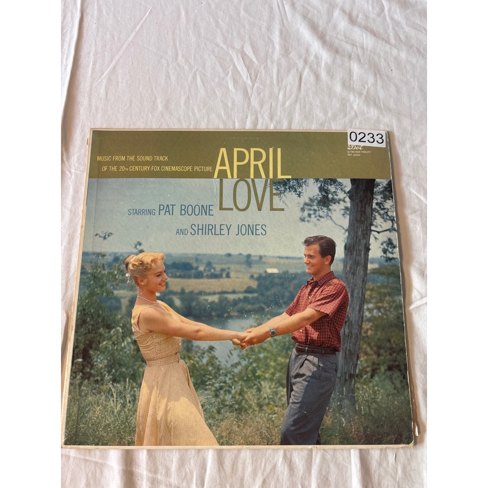 Dot Records April Love Soundtrack Pat Boone Shirley Jones 12" LP DLP 9000 Good